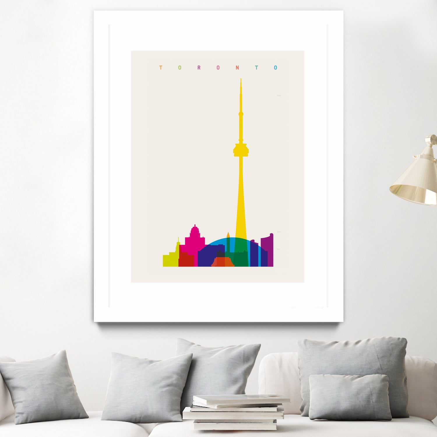 Shapes of Toronto by Yoni Alter on GIANT ART - yellow digital drawing