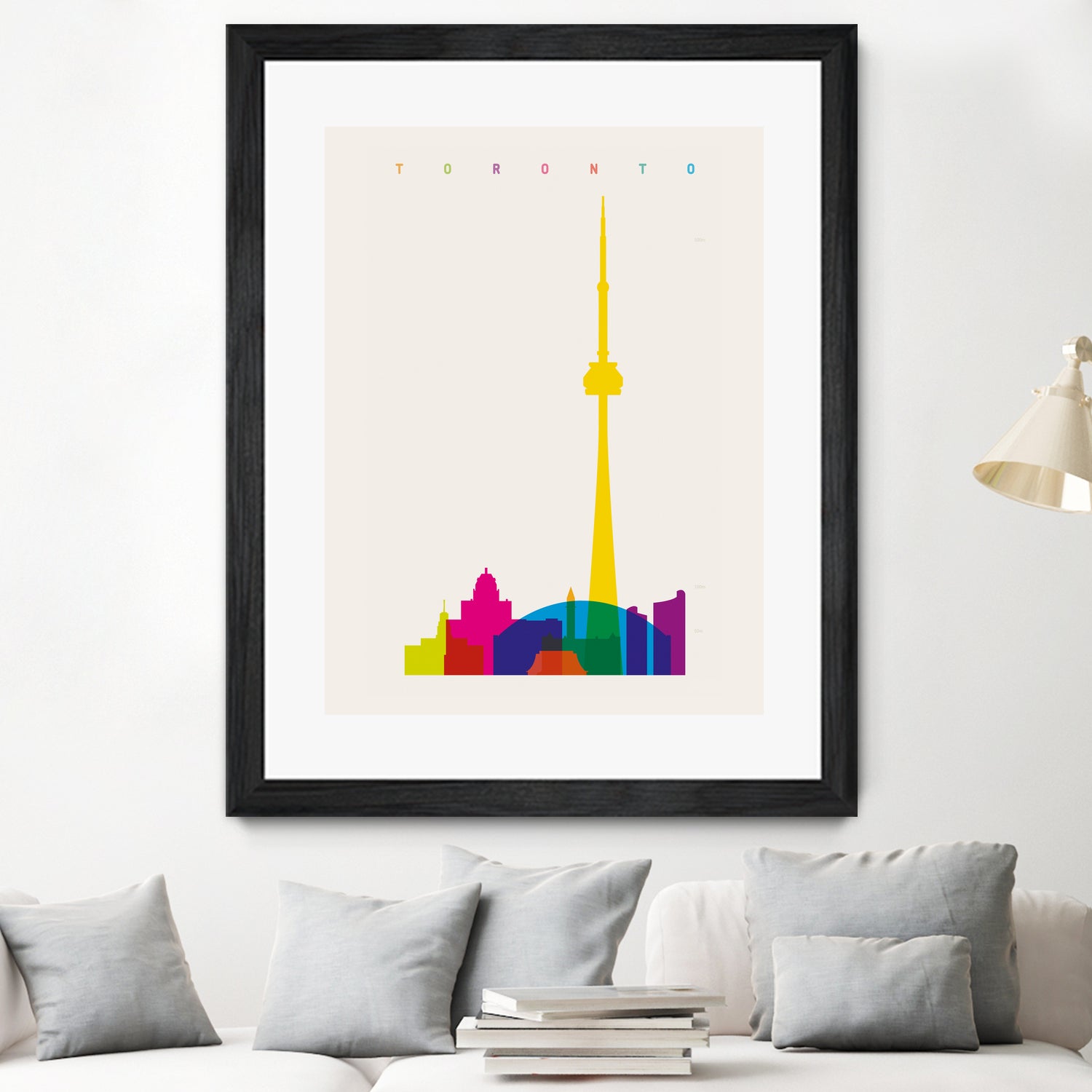 Shapes of Toronto by Yoni Alter on GIANT ART - yellow digital drawing