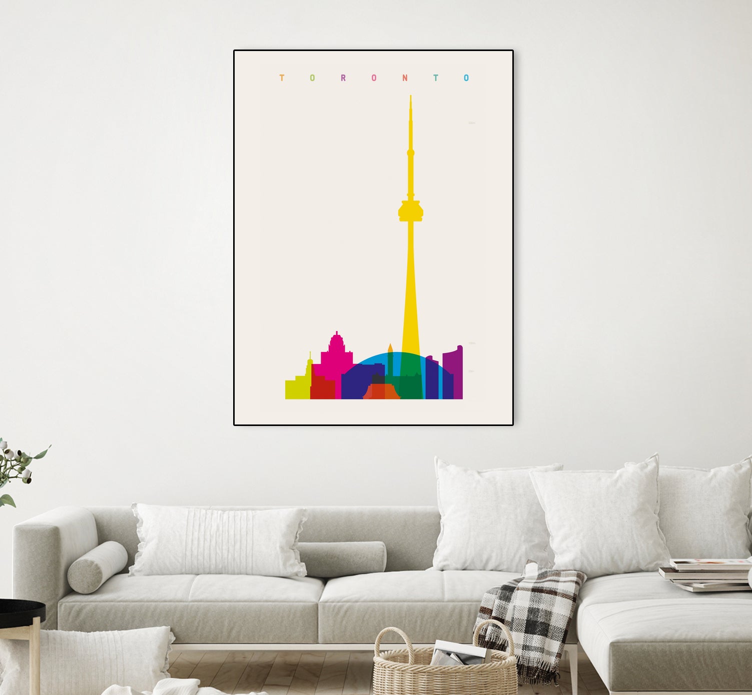 Shapes of Toronto by Yoni Alter on GIANT ART - yellow digital drawing