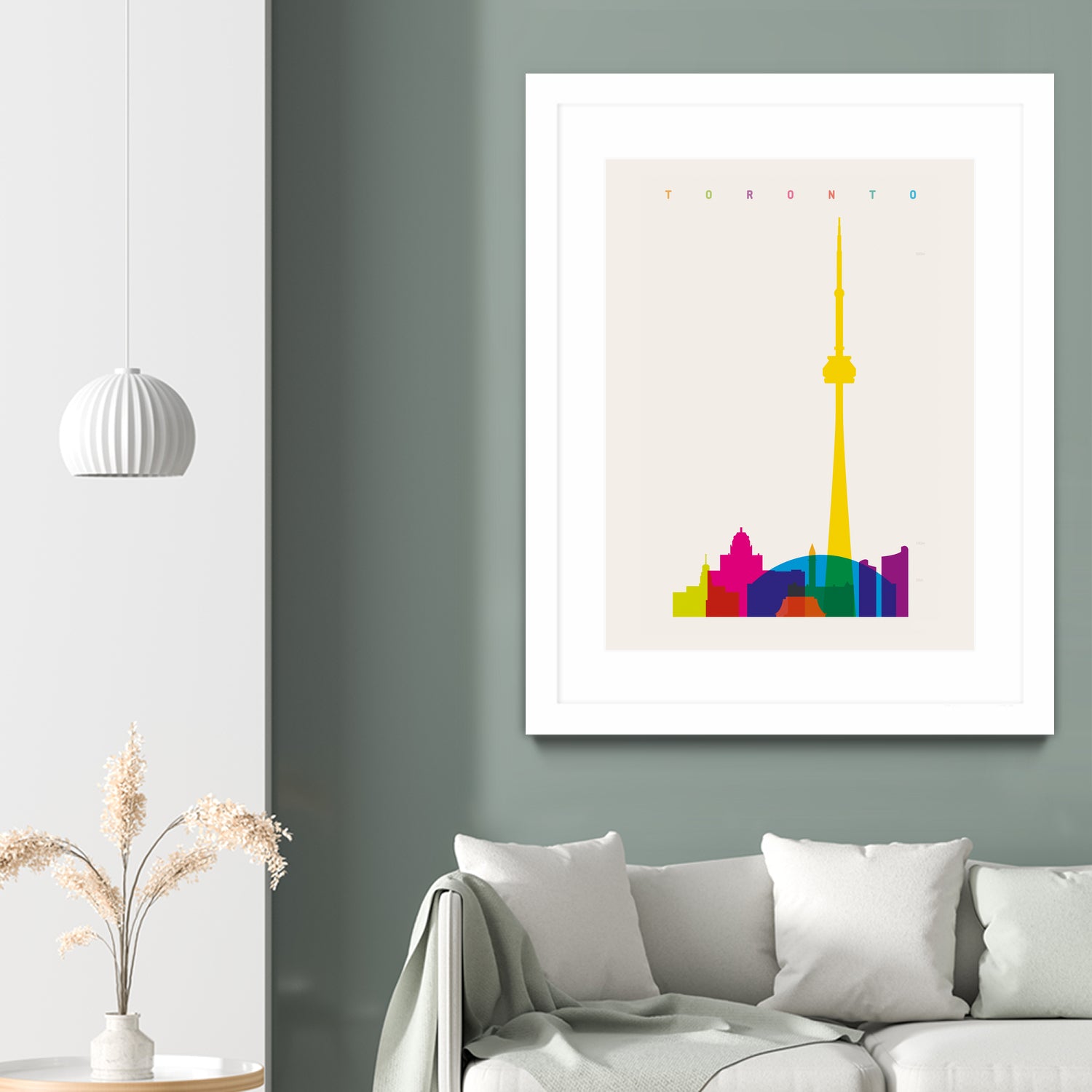 Shapes of Toronto by Yoni Alter on GIANT ART - yellow digital drawing