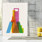 Shapes of Madrid by Yoni Alter on GIANT ART - photo illustration