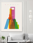 Shapes of Madrid by Yoni Alter on GIANT ART - photo illustration