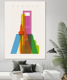 Shapes of Madrid by Yoni Alter on GIANT ART - photo illustration