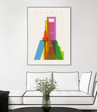 Shapes of Madrid by Yoni Alter on GIANT ART - photo illustration