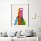 Shapes of Madrid by Yoni Alter on GIANT ART - photo illustration