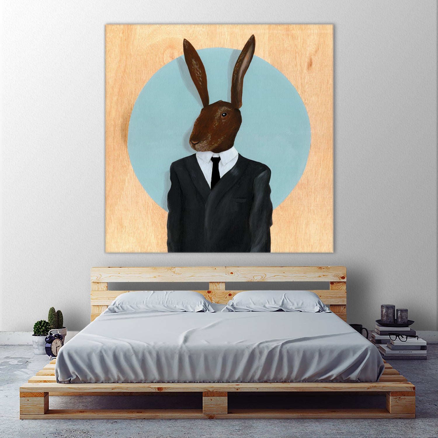 David Lynch - Rabbit by Andrew Turner on GIANT ART - blue mixed media