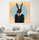 David Lynch - Rabbit by Andrew Turner on GIANT ART - blue mixed media