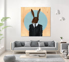 David Lynch - Rabbit by Andrew Turner on GIANT ART - blue mixed media