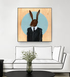 David Lynch - Rabbit by Andrew Turner on GIANT ART - blue mixed media