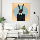 David Lynch - Rabbit by Andrew Turner on GIANT ART - blue mixed media