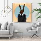 David Lynch - Rabbit by Andrew Turner on GIANT ART - blue mixed media