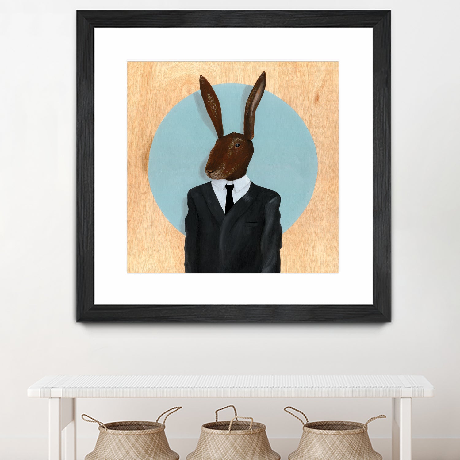 David Lynch - Rabbit by Andrew Turner on GIANT ART - blue mixed media