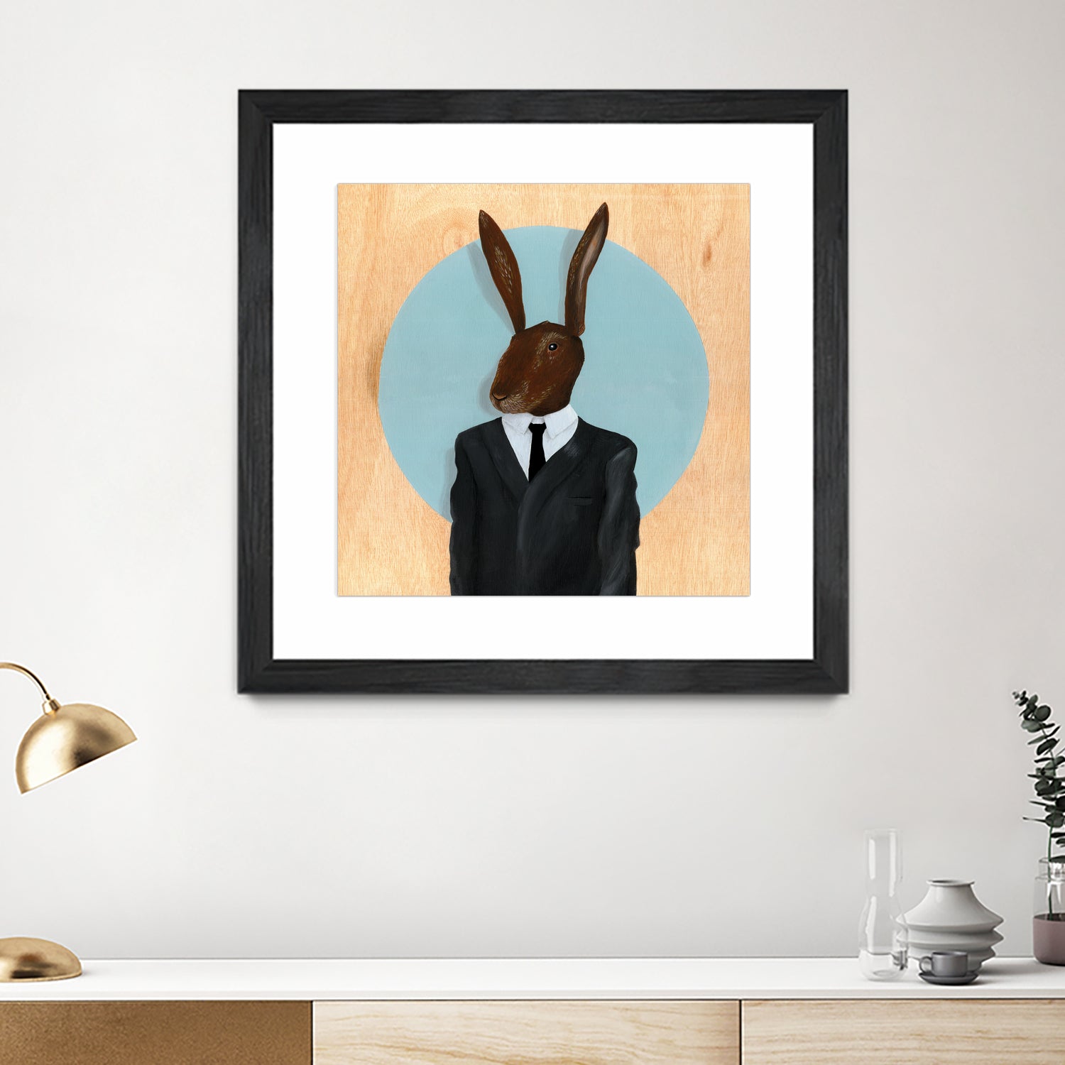 David Lynch - Rabbit by Andrew Turner on GIANT ART - blue mixed media