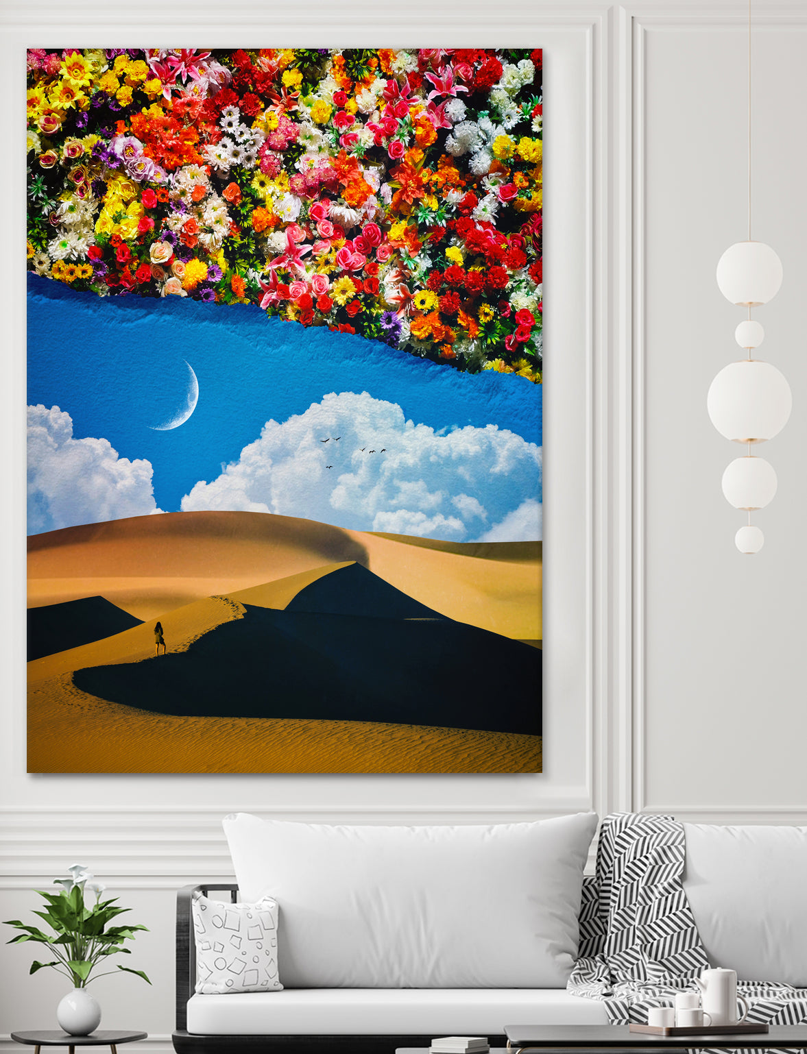 A Desert Full Of Flowers by Seam Less on GIANT ART - black photo manipulation