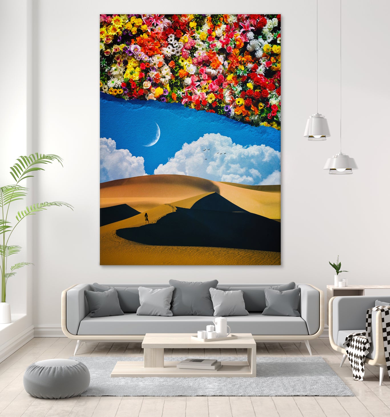 A Desert Full Of Flowers by Seam Less on GIANT ART - black photo manipulation