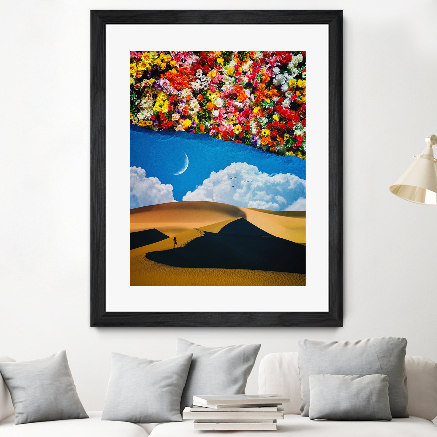 A Desert Full Of Flowers by Seam Less on GIANT ART - black photo manipulation