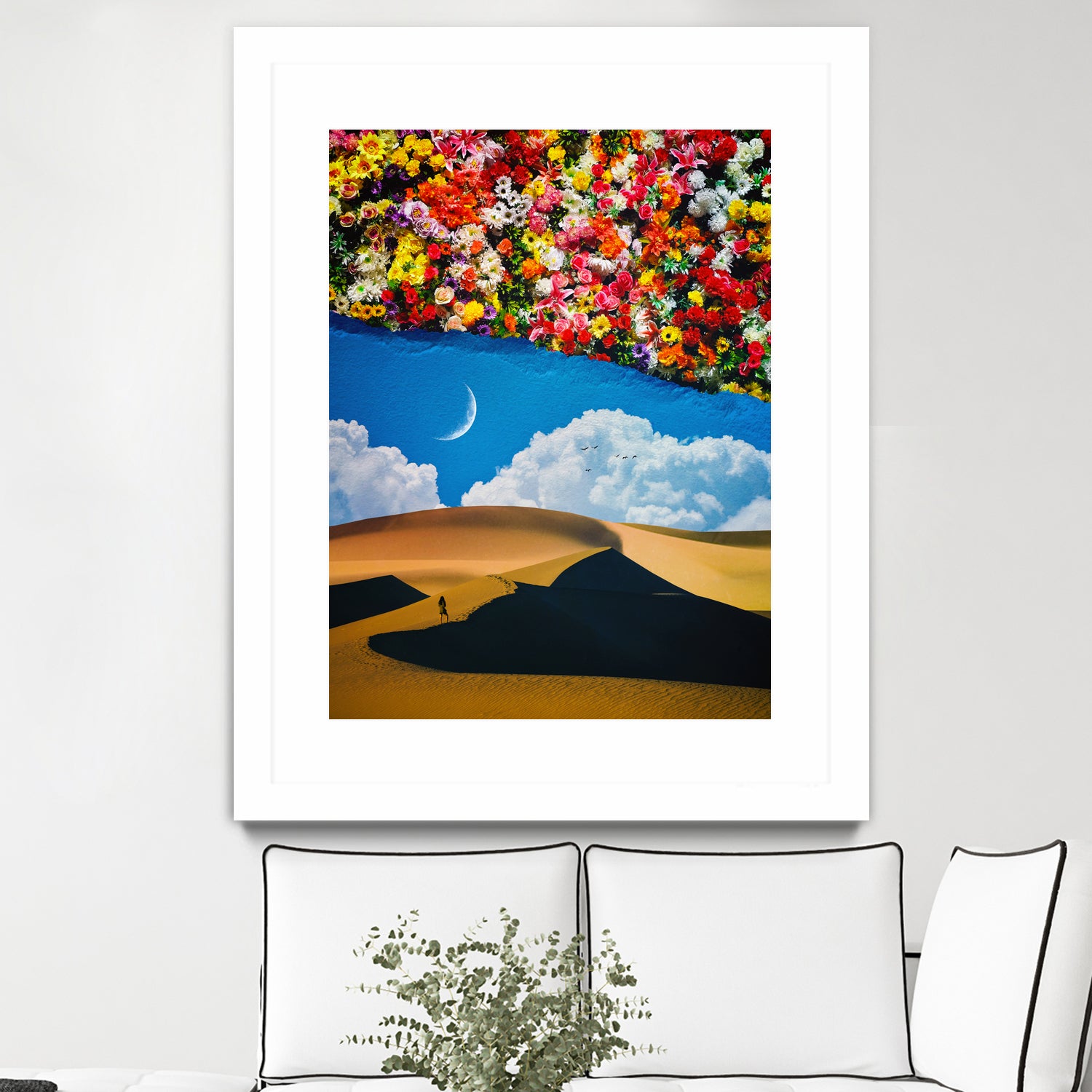 A Desert Full Of Flowers by Seam Less on GIANT ART - black photo manipulation