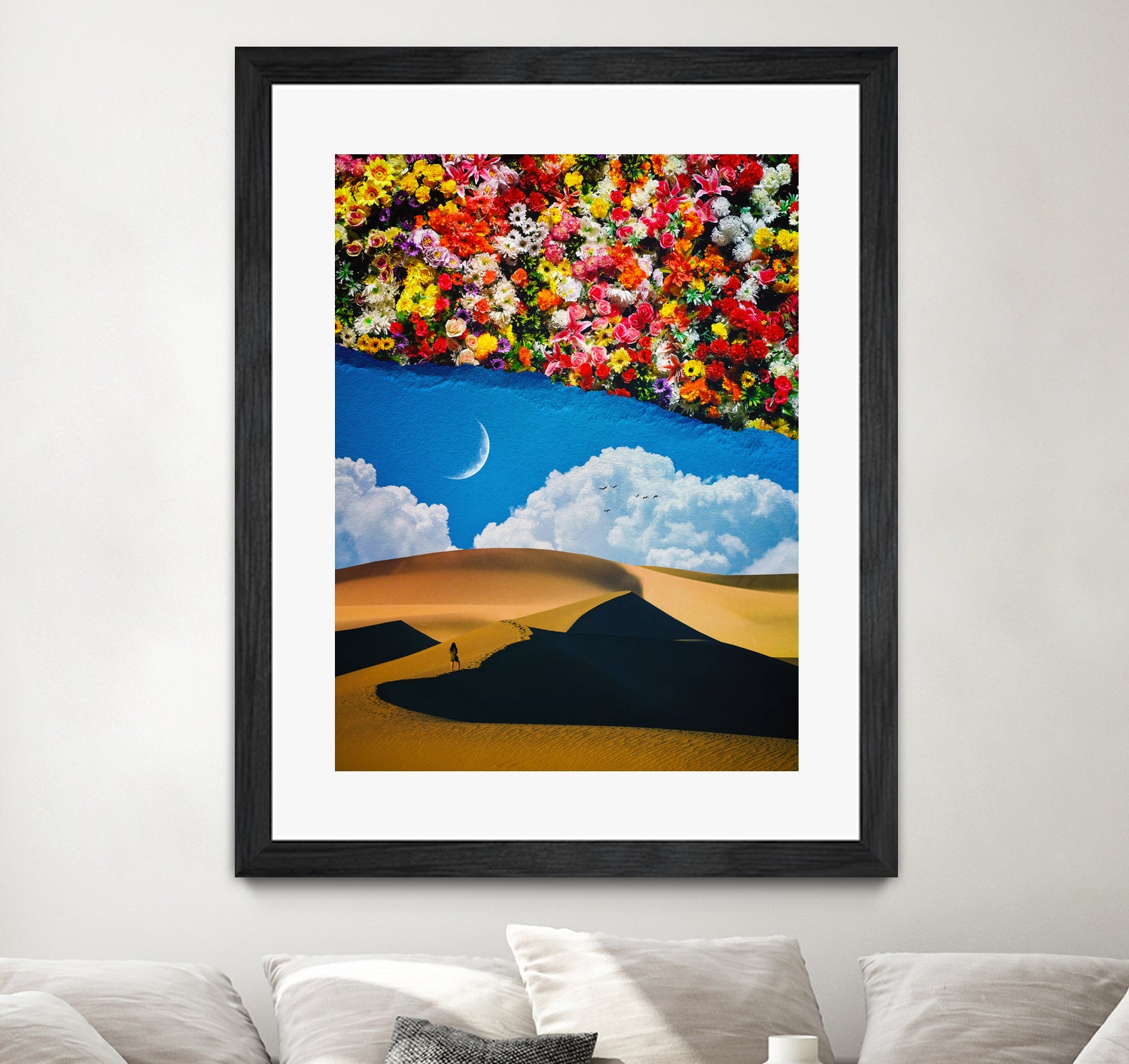 A Desert Full Of Flowers by Seam Less on GIANT ART - black photo manipulation