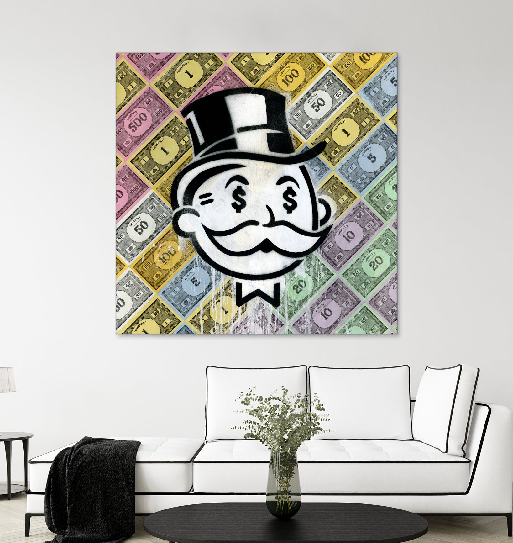 Another Day - Another Dollar by Andrew Turner on GIANT ART - black mixed media