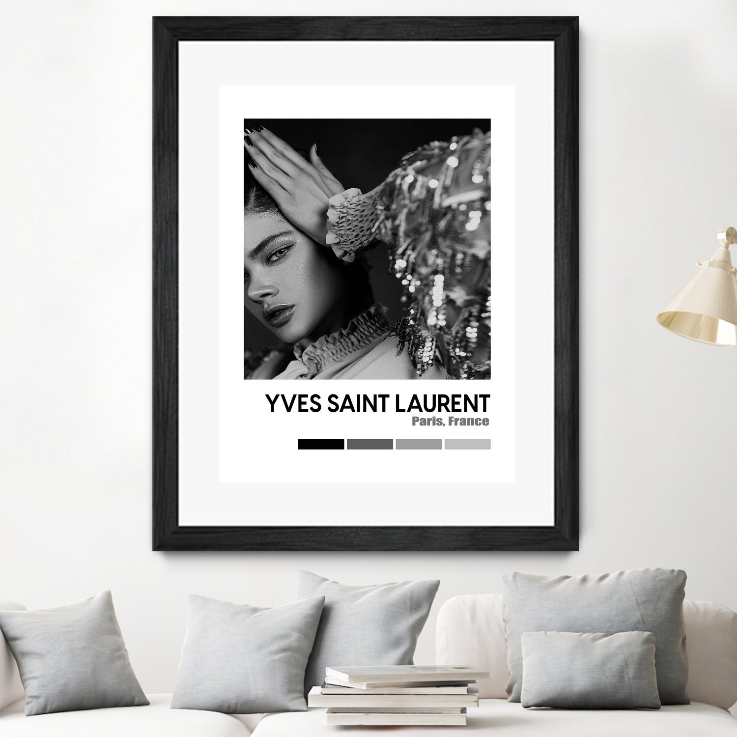 Luxury Super Model Hypebeast Luxury Fashion Poster by XingChen Lu on GIANT ART - gray typography