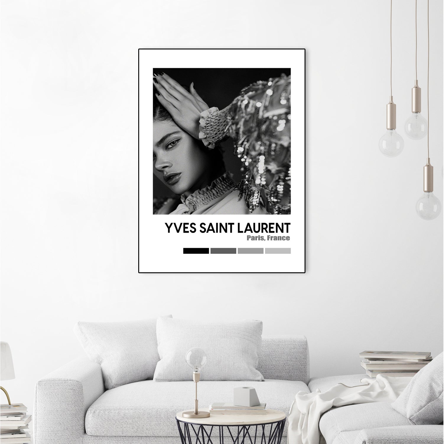 Luxury Super Model Hypebeast Luxury Fashion Poster by XingChen Lu on GIANT ART - gray typography