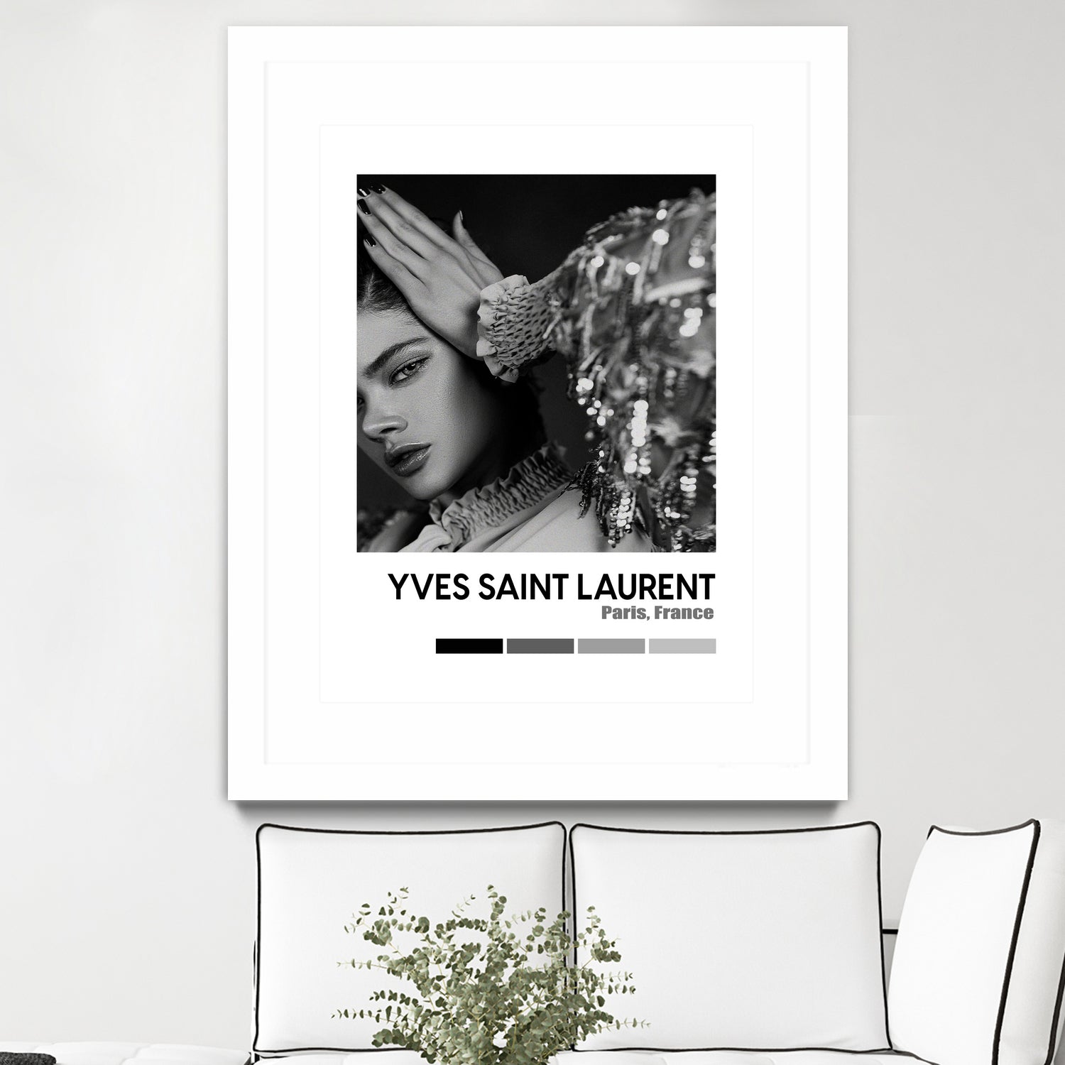 Luxury Super Model Hypebeast Luxury Fashion Poster by XingChen Lu on GIANT ART - gray typography