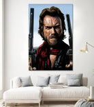 Clint Eastwood - The Outlaw Josey Wales by Dan Avenell on GIANT ART - brown mixed media