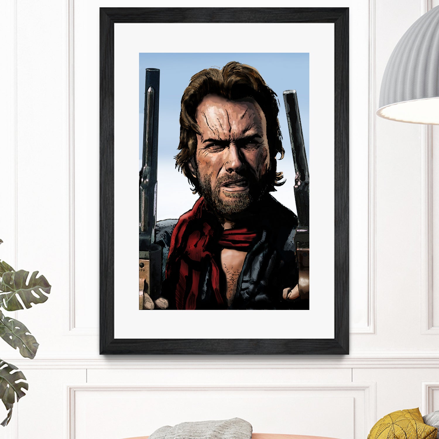 Clint Eastwood - The Outlaw Josey Wales by Dan Avenell on GIANT ART - brown mixed media