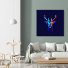 fantasy night (snow & warm lights) by Ilya Shapko on GIANT ART - blue character design