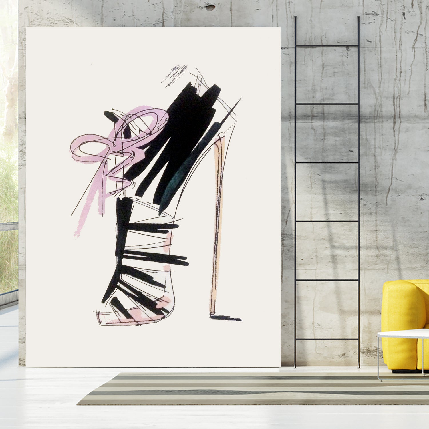 highheel by Jana Gerstenmaier on GIANT ART - black photo illustration