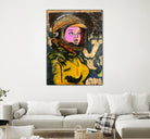 Astronaut | Graffiti  | Pop art | Street-art aesthetics by TULIO ALMEIDA on GIANT ART - orange mixed media