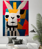 Abstract Art Alpaca by Ramon Souza on GIANT ART - white digital painting