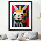 Abstract Art Alpaca by Ramon Souza on GIANT ART - white digital painting