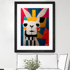 Abstract Art Alpaca by Ramon Souza on GIANT ART - white digital painting