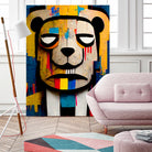 Abstract Art bear by Ramon Souza on GIANT ART - yellow digital painting