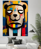 Abstract Art bear by Ramon Souza on GIANT ART - yellow digital painting