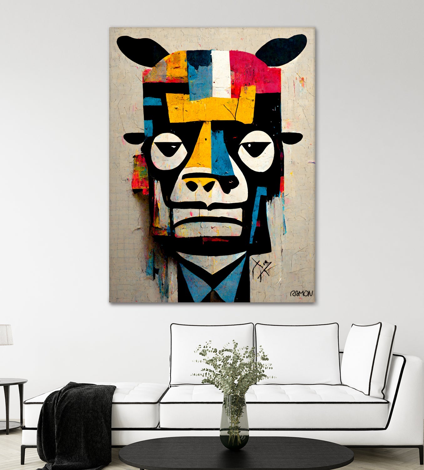 Cowman by Ramon Souza on GIANT ART - white digital painting