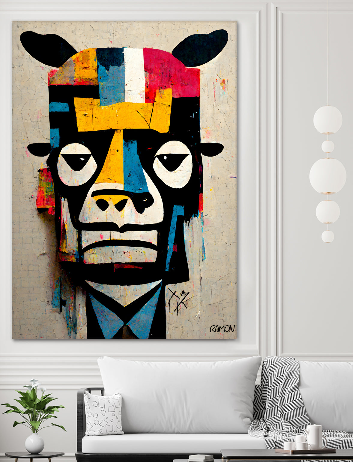 Cowman by Ramon Souza on GIANT ART - white digital painting