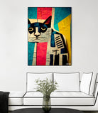 Abstract Art Cat by Ramon Souza on GIANT ART - white digital painting