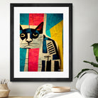 Abstract Art Cat by Ramon Souza on GIANT ART - white digital painting