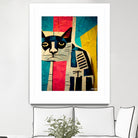 Abstract Art Cat by Ramon Souza on GIANT ART - white digital painting