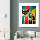 Abstract Art Cat by Ramon Souza on GIANT ART - white digital painting