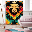 Lion King by Ramon Souza on GIANT ART - yellow digital painting