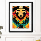 Lion King by Ramon Souza on GIANT ART - yellow digital painting