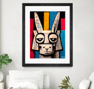 Einstain llama by Ramon Souza on GIANT ART - white digital painting