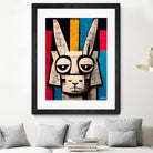 Einstain llama by Ramon Souza on GIANT ART - white digital painting