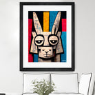 Einstain llama by Ramon Souza on GIANT ART - white digital painting