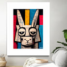 Einstain llama by Ramon Souza on GIANT ART - white digital painting