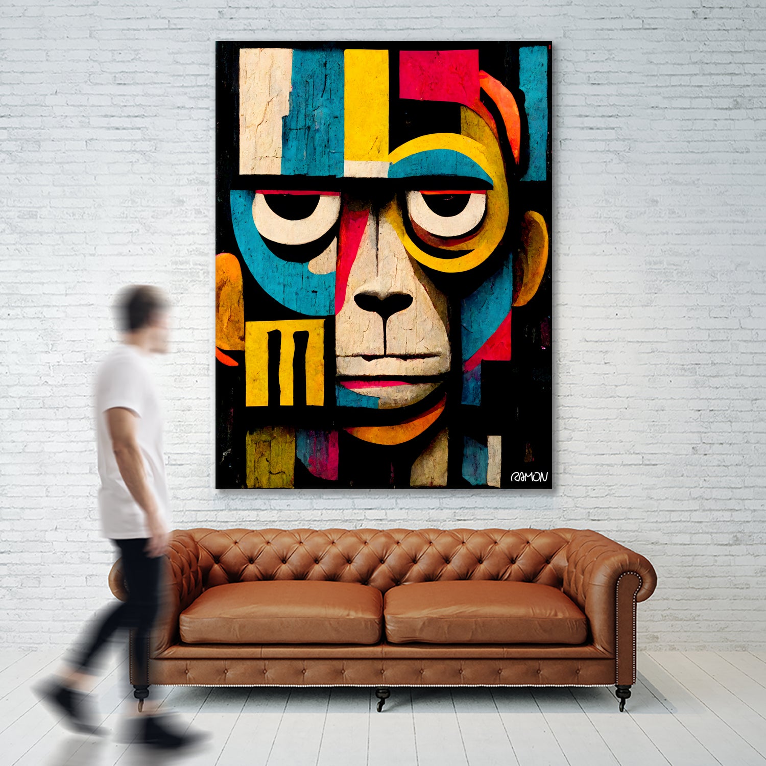 Abstract Art Monkey by Ramon Souza on GIANT ART - black digital painting