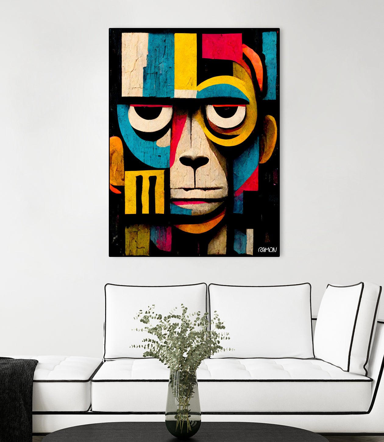 Abstract Art Monkey by Ramon Souza on GIANT ART - black digital painting